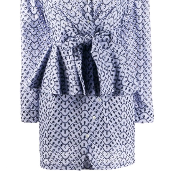 Derek Lam 10 Crosby Nalani Peplum Mini Shirtdress - Picture 4 of 7